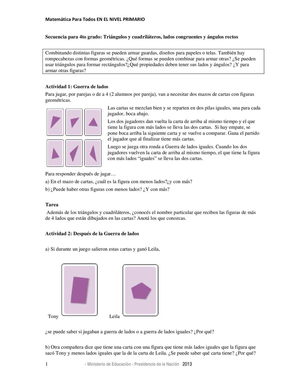 Calaméo - Mini Secuencias Geometría 4to