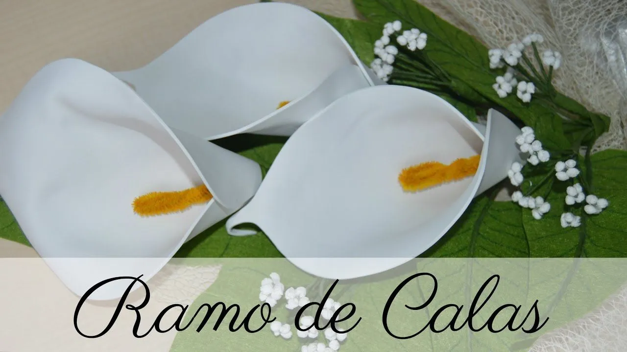 CALAS DE GOMA EVA | FLORES DE GOMA EVA | HECHO A MANO | TUTORIAL - YouTube