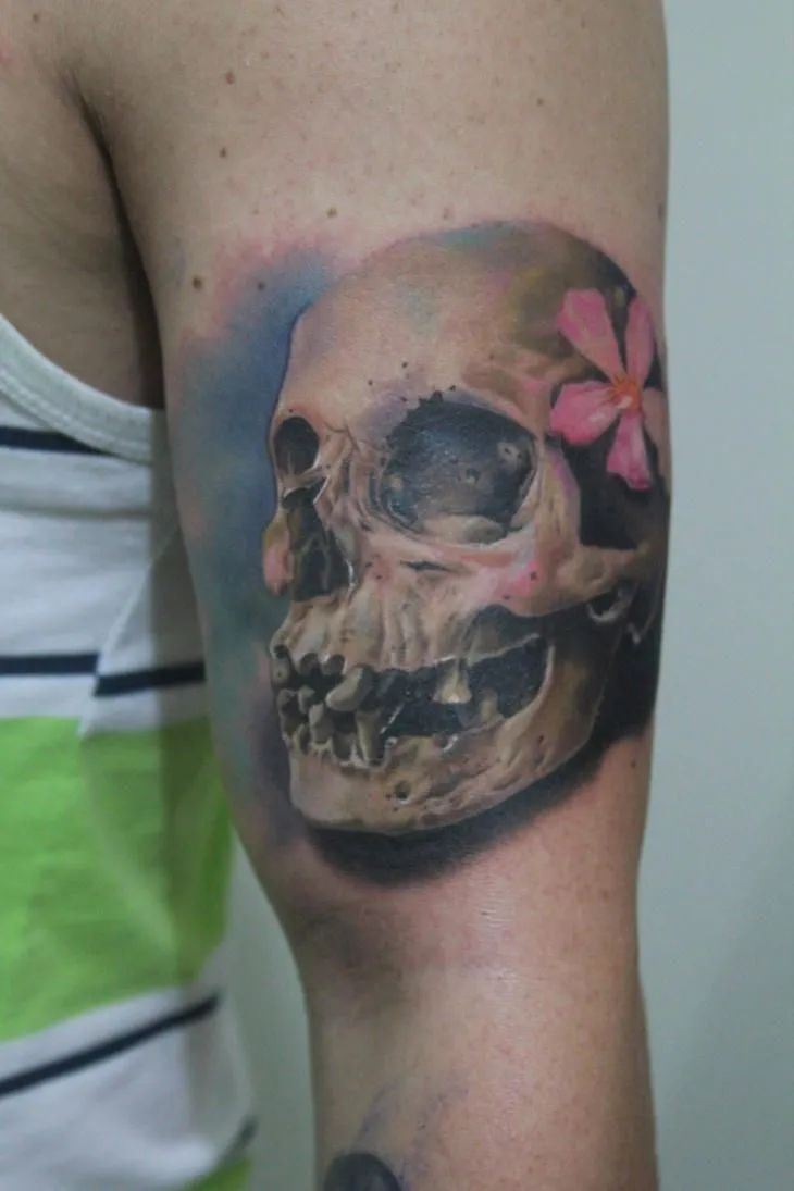 calavera con flores tapatias by ANGELOE on DeviantArt