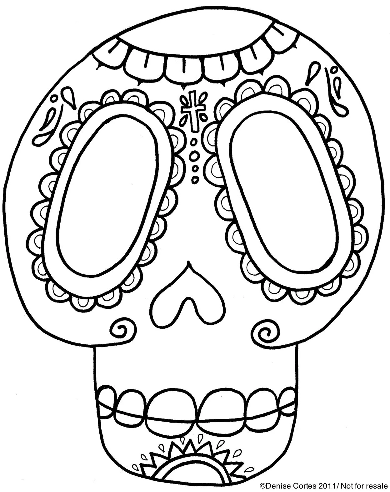 Calavera Mask Coloring Page Crokky Coloring Pages