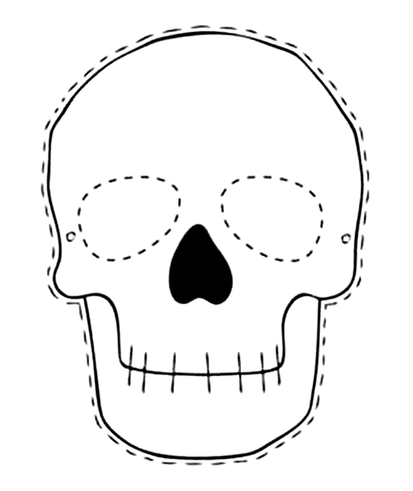 Calaveras para colorear e imprimir - Imagui