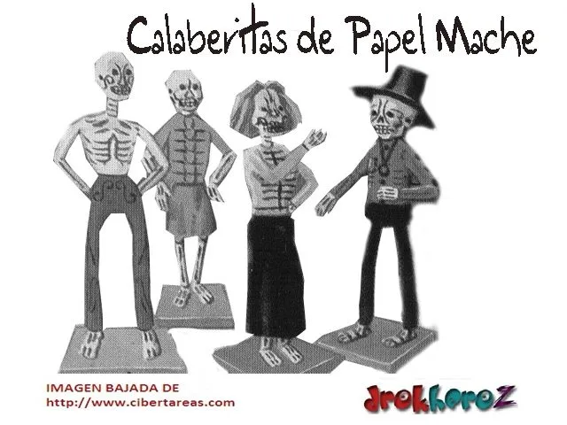 Calaveritas de Papel Mache-Día de Muertos | CiberTareas