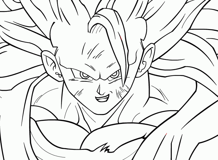 Imagenes de goku fase 10 para colorear - Imagui