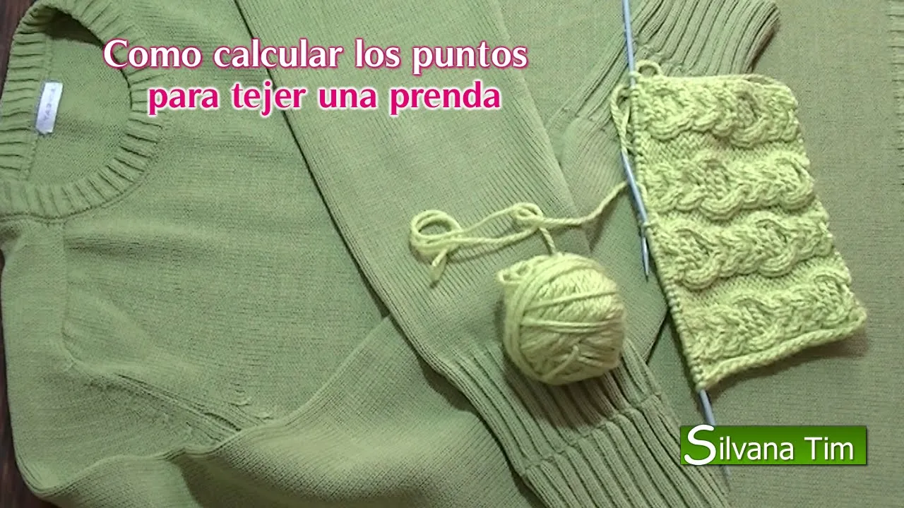 Como calcular los puntos para tejer una prenda. TEJIDO A DOS ...