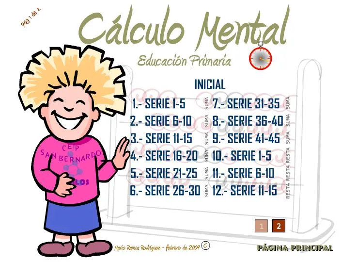 Cálculo mental para Primaria