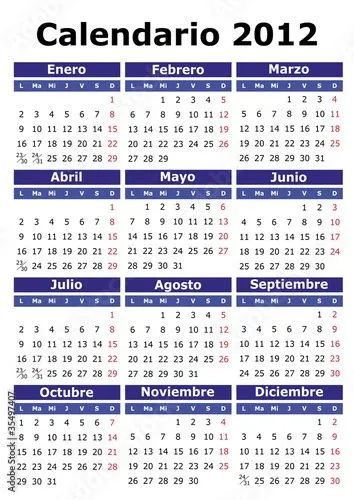 Calendario 2012 © Alfonso de Tomás #35497407 - Ver portfolio