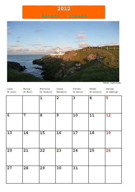Calendario 2012 | Erin go bragh