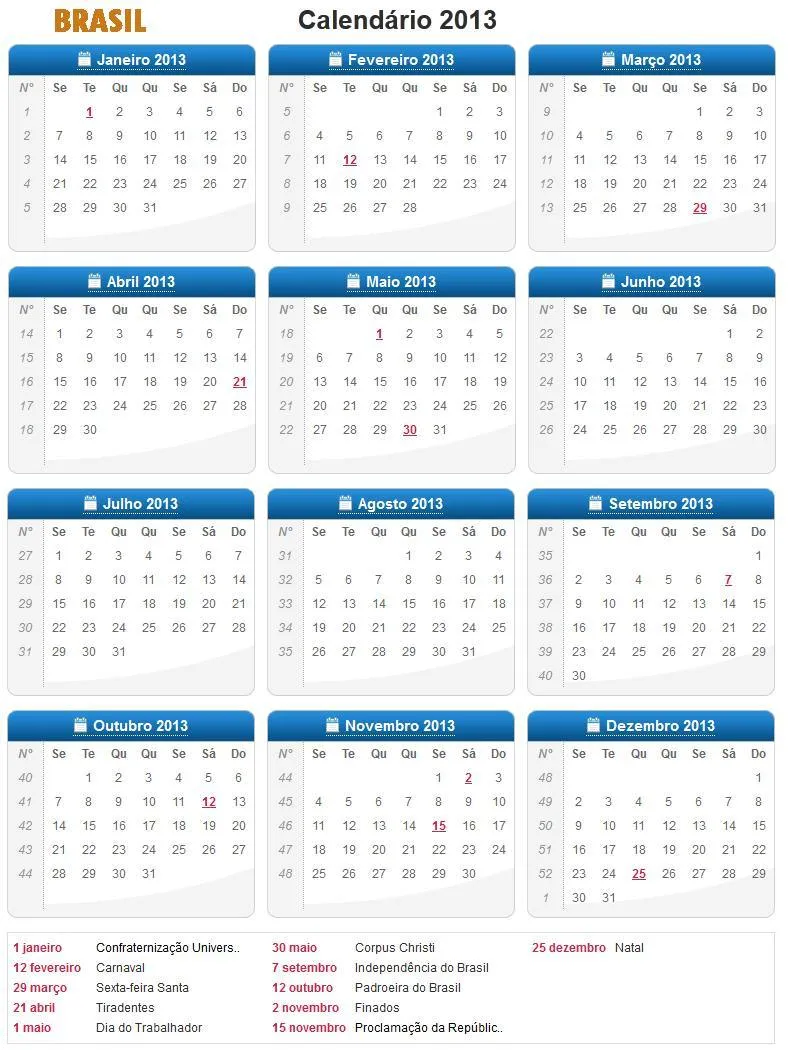 Calendario 2012 Para Imprimir Con Feriados Argentina