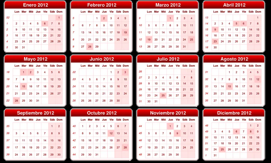 Calendario 2012 png by JulieTutoriales on DeviantArt