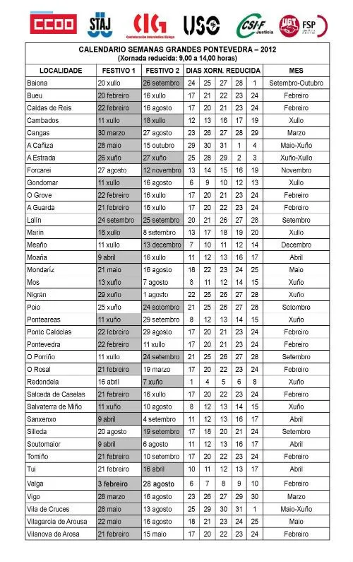 Calendario por semanas - Imagui