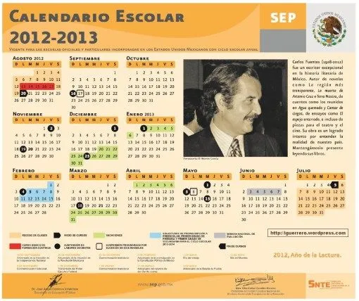 Calendario 2013 escolar de la SEP dias festivos | BECAS PRONABES ...