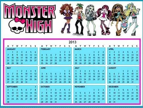 Calendario 2013