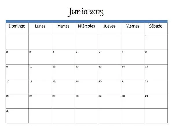 Calendario 2013 con las semanas numeradas - Imagui
