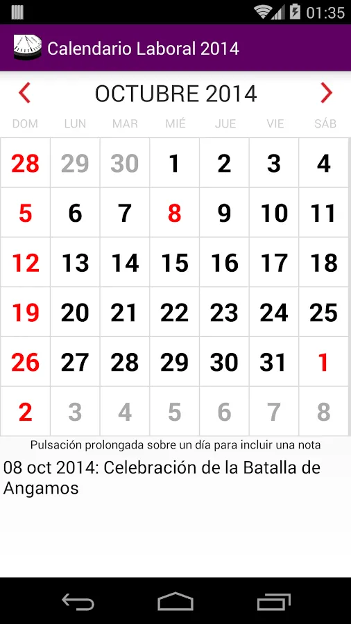 Calendario 2015 Perú AdFree - Android Apps on Google Play