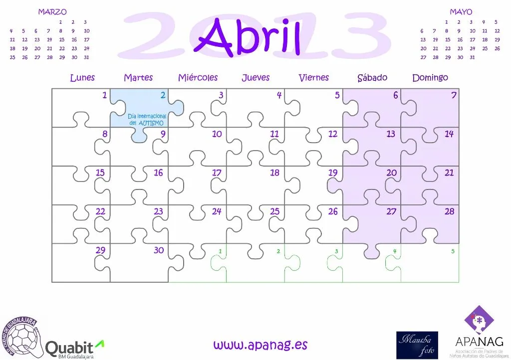 Calendario Abril 2013 | Beautiful Scenery Photography