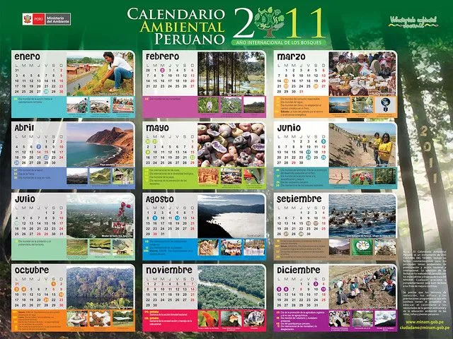 CALENDARIO AMBIENTAL MARZO, ABRIL Y MAYO