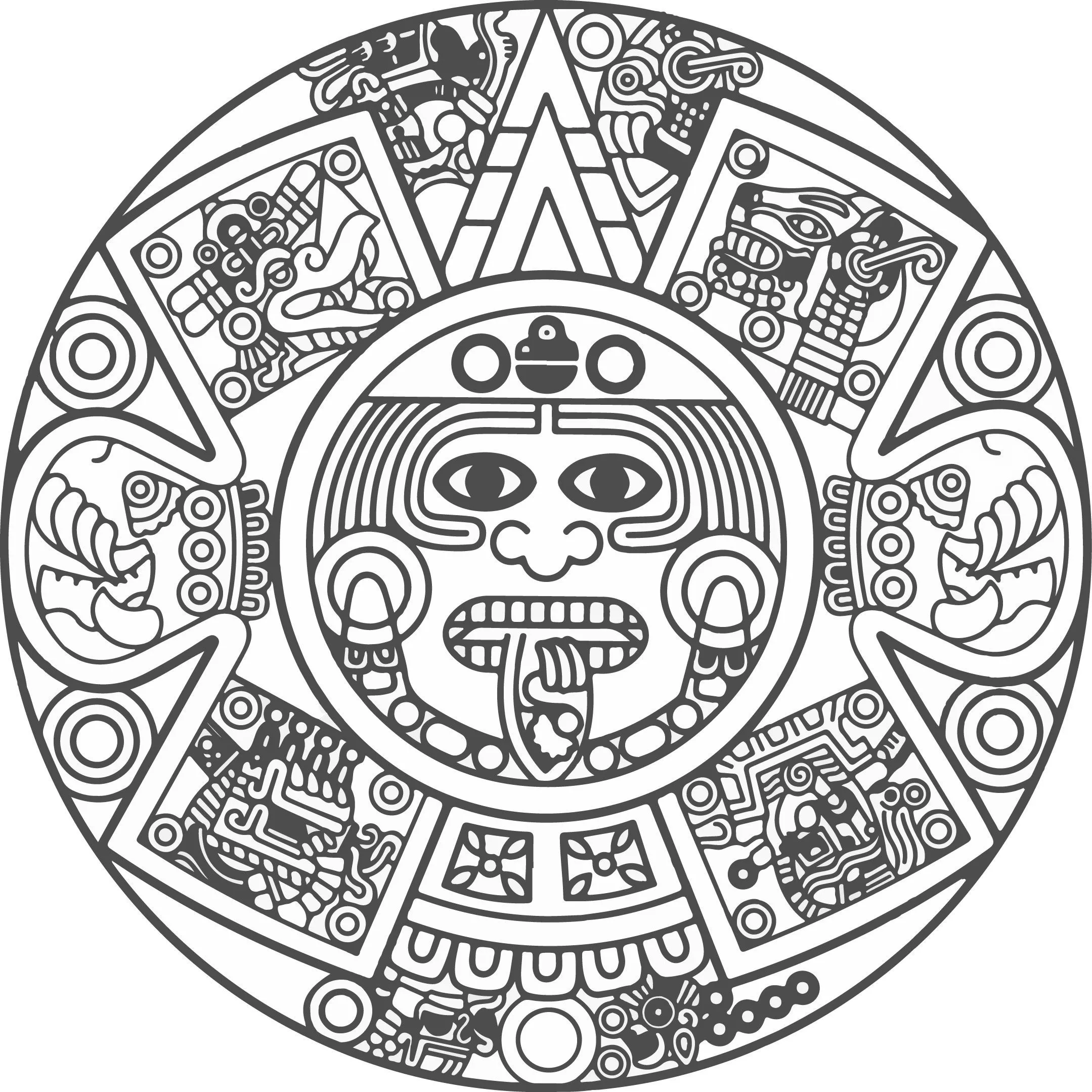 Calendario-Azteca.jpg (2159×2158) | Mexico | Pinterest | Búsqueda