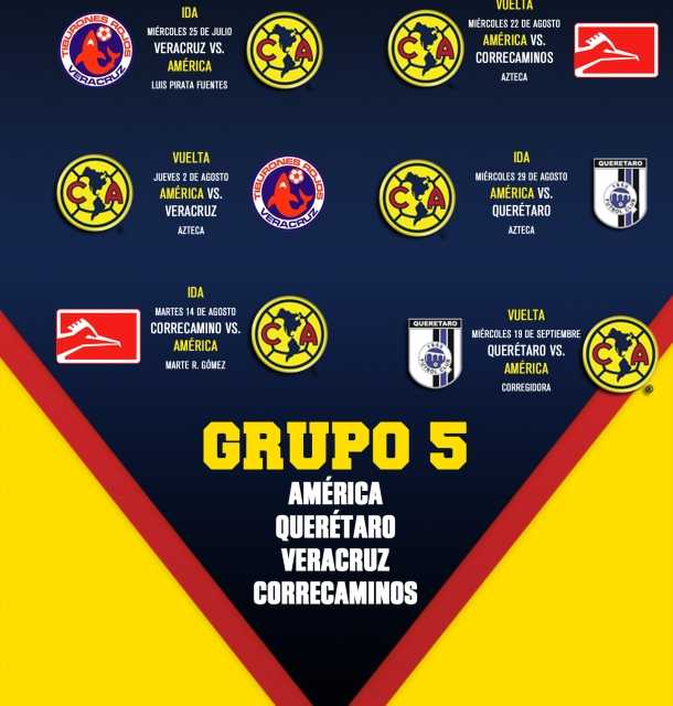 Calendario Club América Liga MX y Copa MX ~ Somos Aguilas