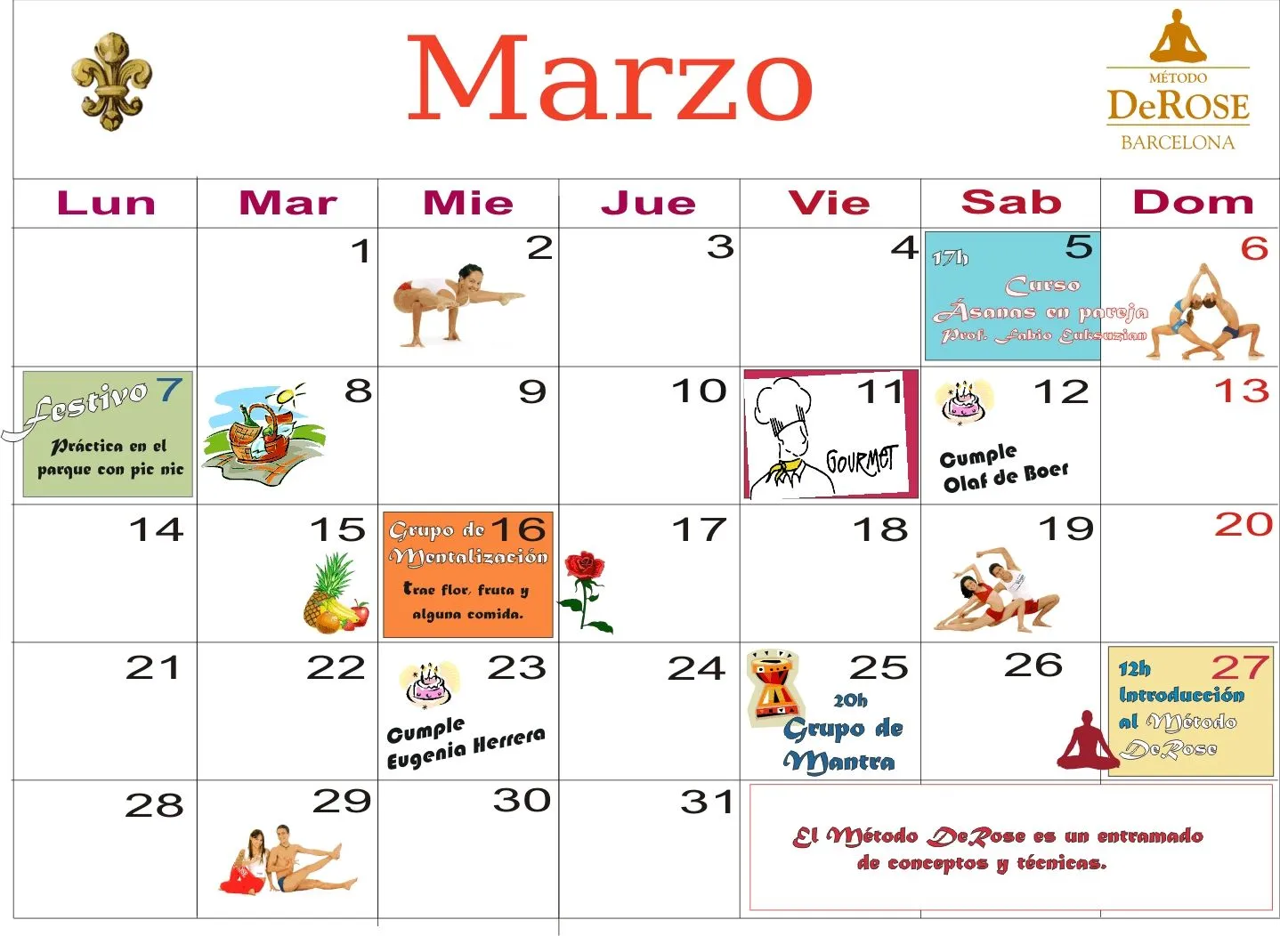 Calendario Cursos Marzo 2012 Pictures