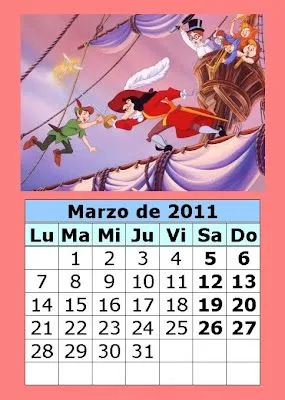 Calendario de dibujos animados de 2011 (1ª parte) : Calendarios ...