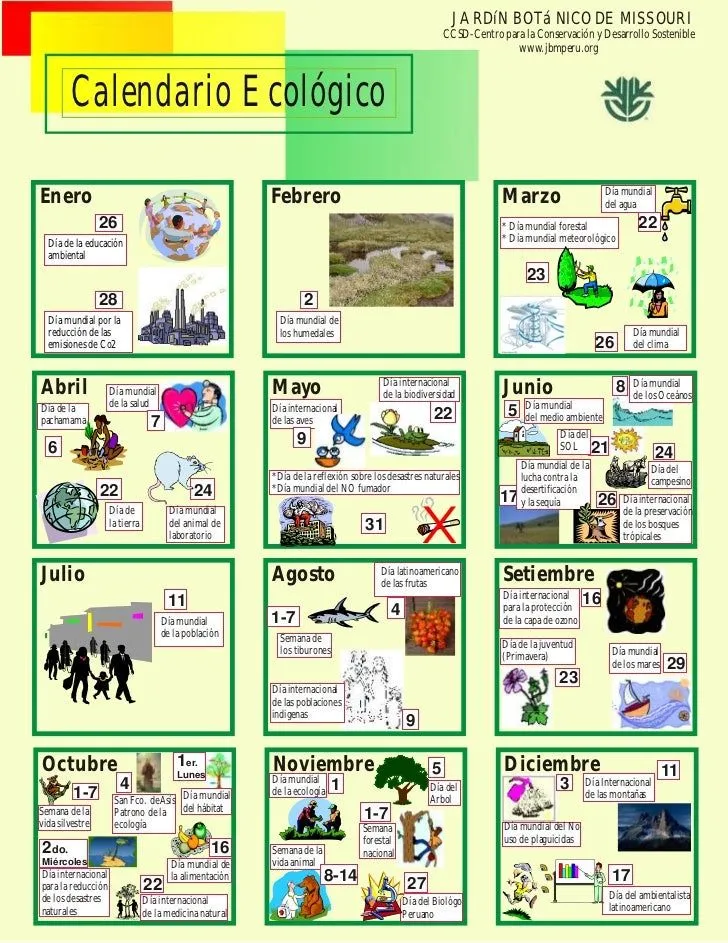 Calendario Ecologico