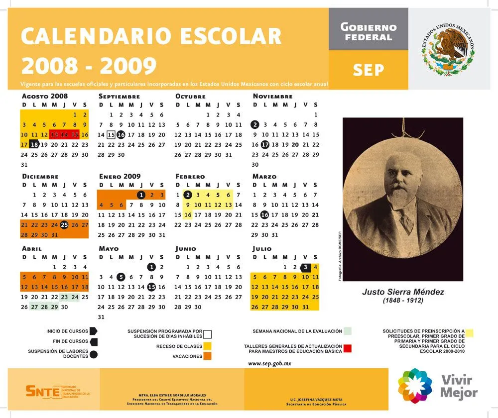 CALENDARIO ESCOLAR 2008–2009 « Iddar – Rumbo a Mecatronica