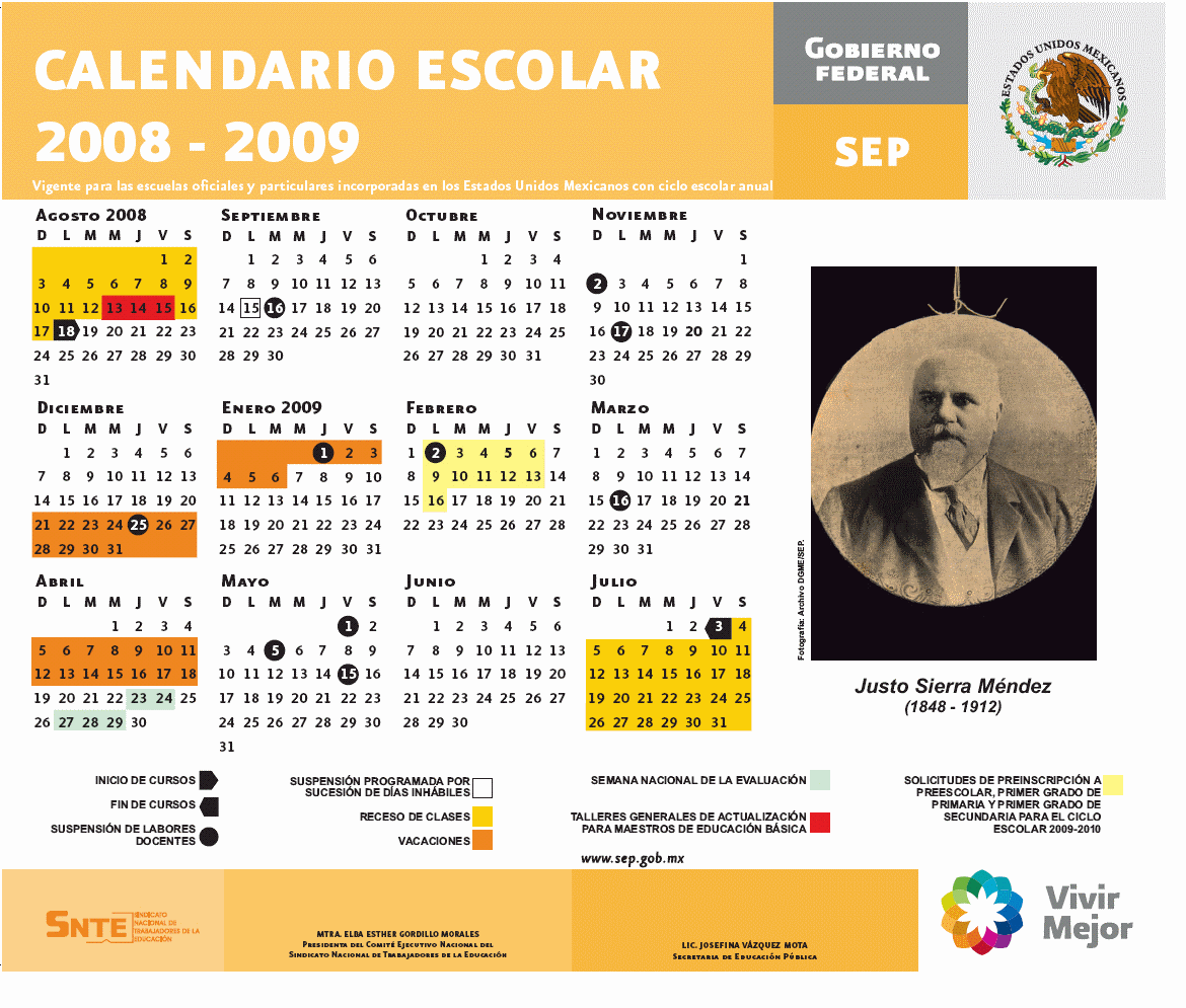 Calendario Escolar 2011-2012 | el espacio del ing. i. guerrero
