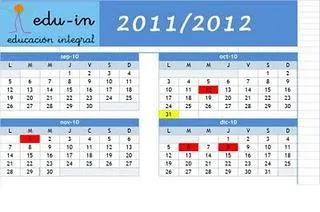 Calendario escolar 2011-2012 - Paperblog