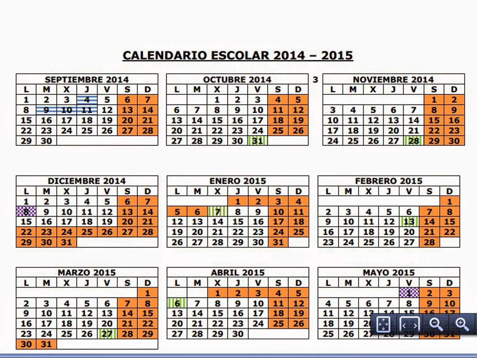 Calendario escolar madrid 2014/15 - Imagui