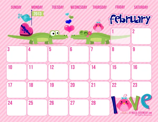 Calendario febrero 2013 | laclasedeptdemontse