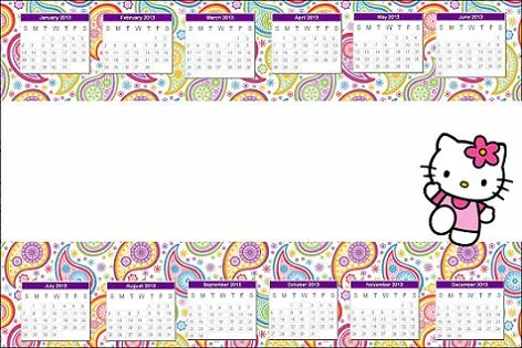 Calendario Hello Kitty 2013