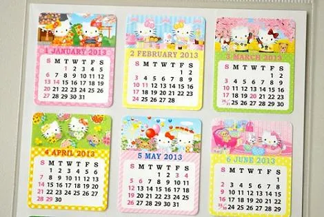 Calendario Hello Kitty 2013