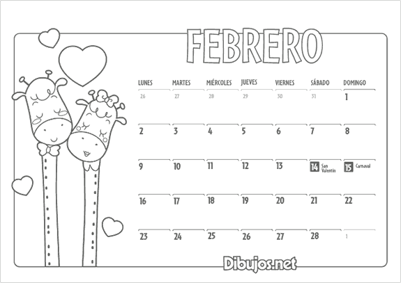 Ya puedes descargar el calendario infantil 2015 para colorear de ...