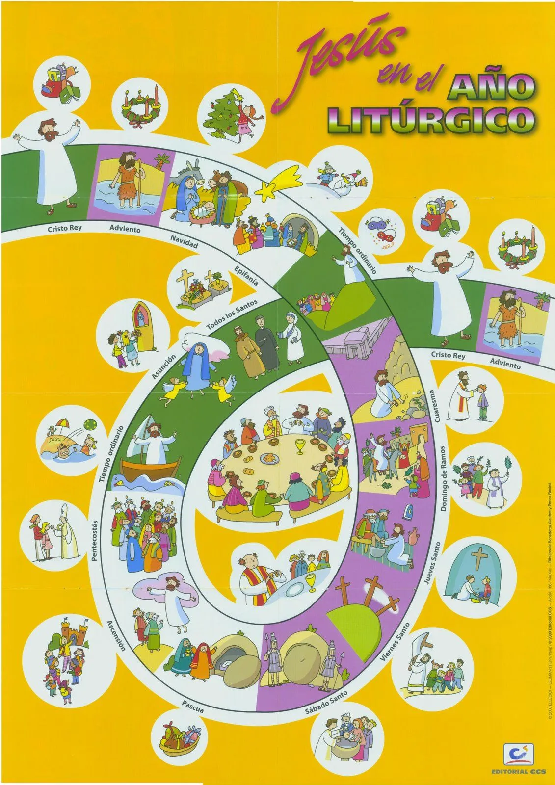 Calendario liturgico para niños - Imagui