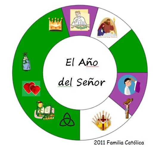 Calendario liturgico para colorear - Imagui