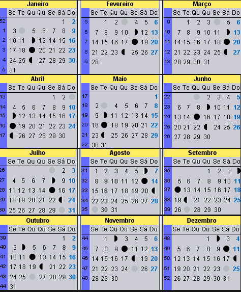 Calendário lunar de 2011