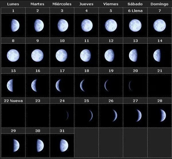 Calendario Lunar 2015 Diciembre | Tarot y Esoterismo