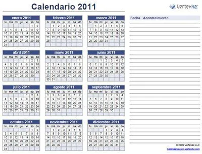 Calendario mensual 2012 para imprimir gratis - Imagui