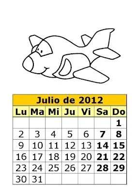 Calendario para peques de 2012 (3ª parte)