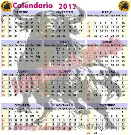 Calendario Sol Y Toiros Do Ribatejo 2012