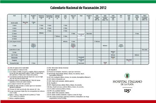 Calendario de vacunas 2013 argentina - Imagui