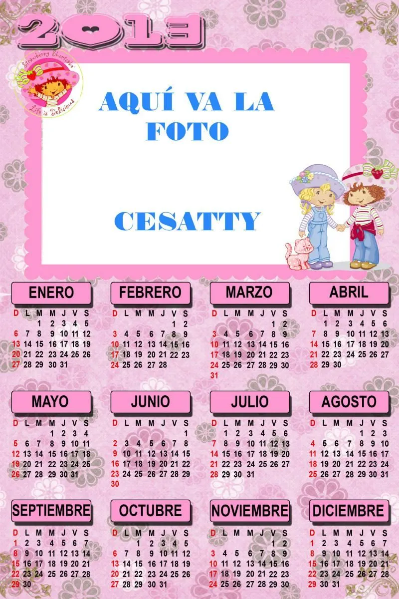 Calendarios 2013 para imprimir | Wallpapers - Fondos de Pantalla ...