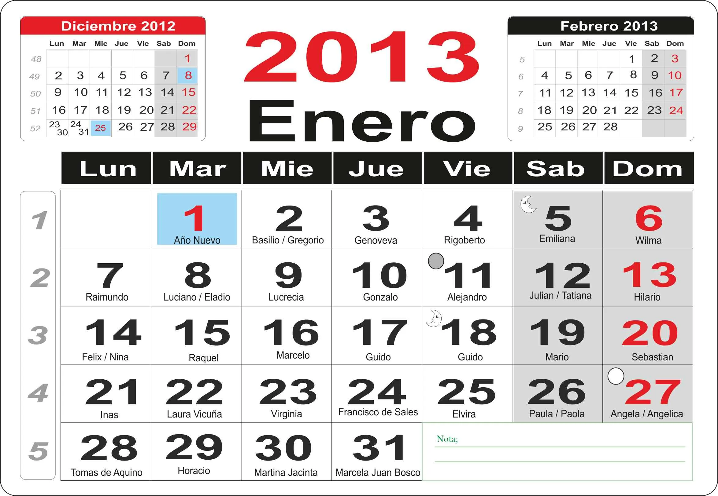 Calendarios | Harf Publicidad