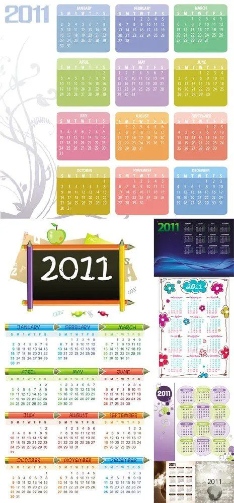 7 Calendarios infantiles para el 2011 | Puerto Pixel | Recursos de ...