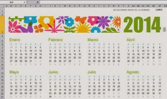 Nuevos calendarios personalizables 2014 : Recursos Gratis En Internet