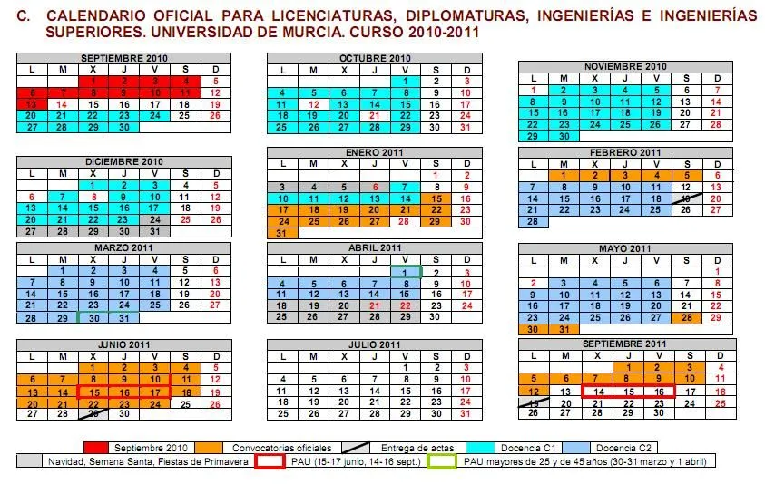 Calendario por semanas 2010 numeradas - Imagui