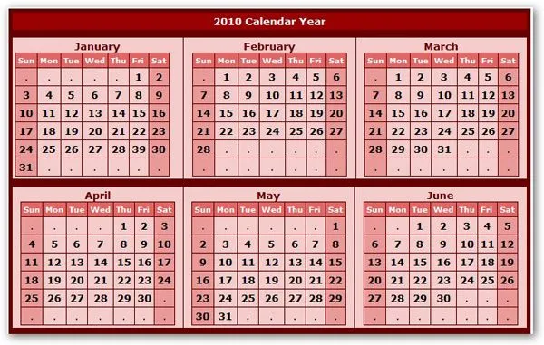 Cómo hacer y descargar un calendario 2010 gratis con fotos y ...