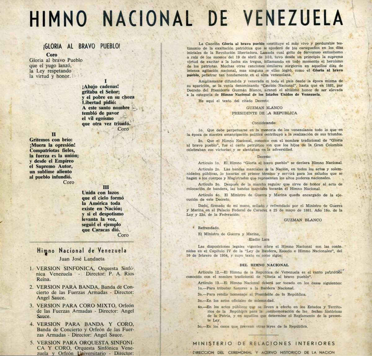 Calibre Militar: 25 de Mayo: Dia del Himno Nacional