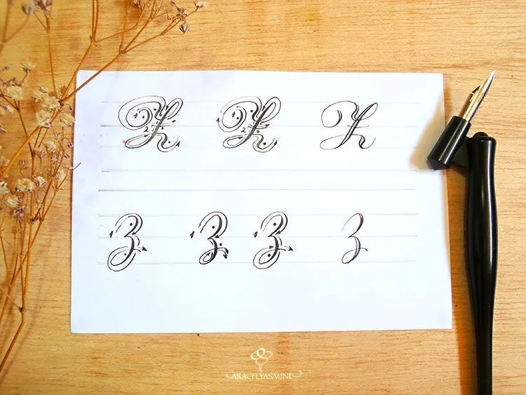 caligrafia copperplate letra como escribir z abecedario | Cómo escribir, Escribir, Letras