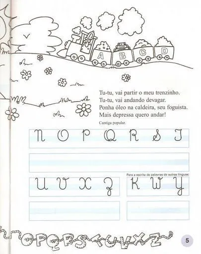 ESPAÇO EDUCAR: Caligrafia do alfabeto maiúsculo e minúsculo!